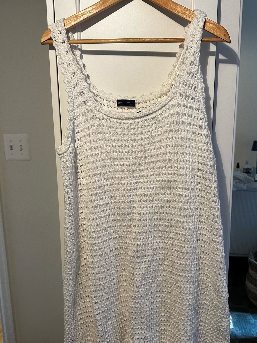 GAP White Crochet Mini Dress